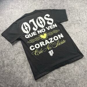Porta “Ojos Que No Ven Corazon Que No Siente” Black Graphic T-Shirt Men’s Medium